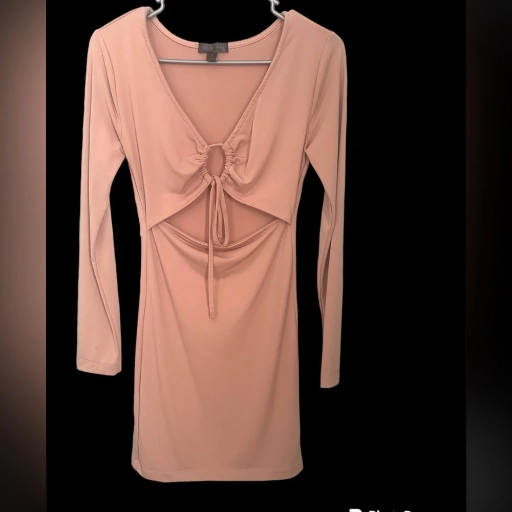 Long sleeve mini dress
